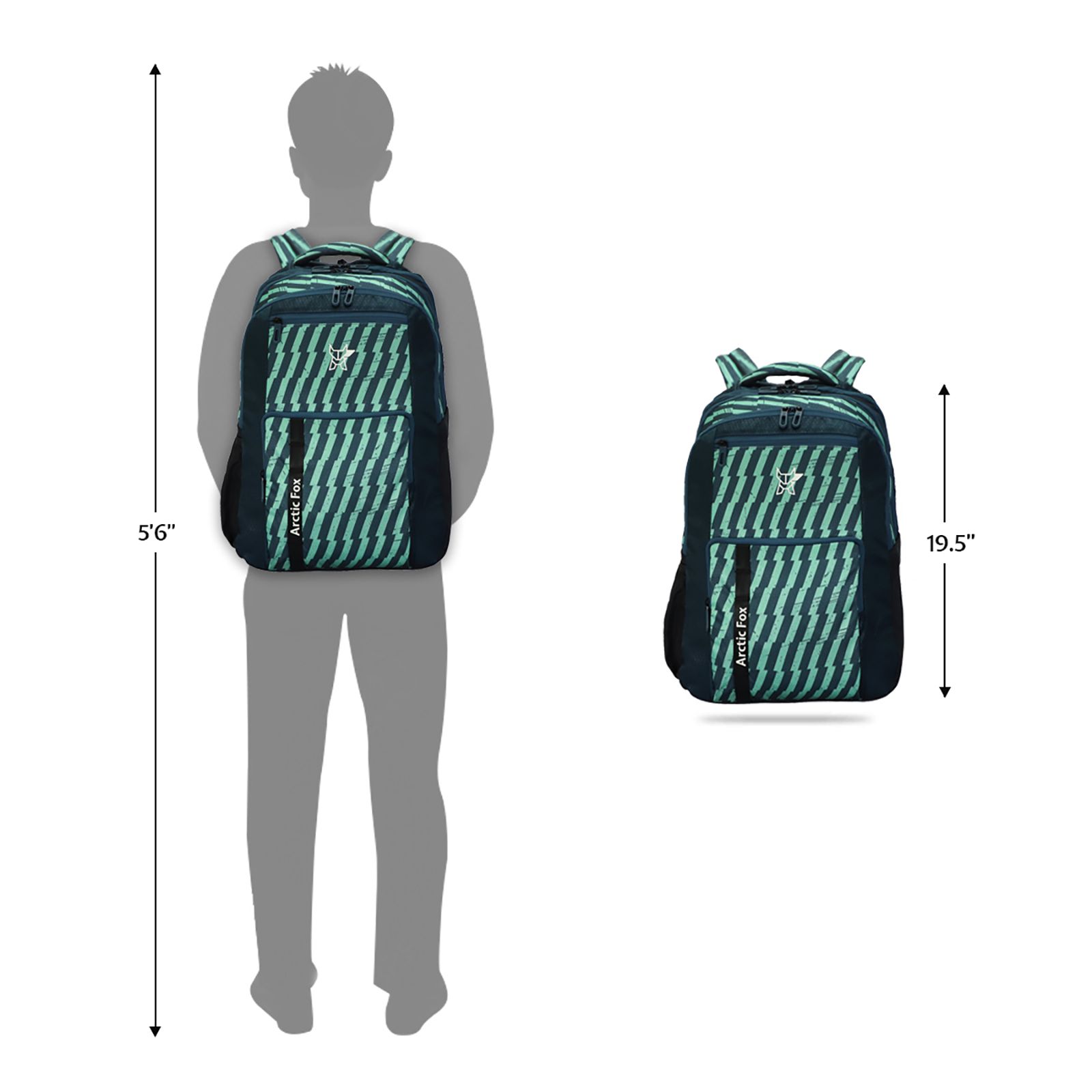 Arctic Fox Rugged 36 Litres Polyester Backpack (Water Repellent Fabric, FJUBPKGZZON041036, Green) Arctic Fox Rugged 36 Litres Polyester Backpack (Water Repellent Fabric, FJUBPKGZZON041036, Green)_8