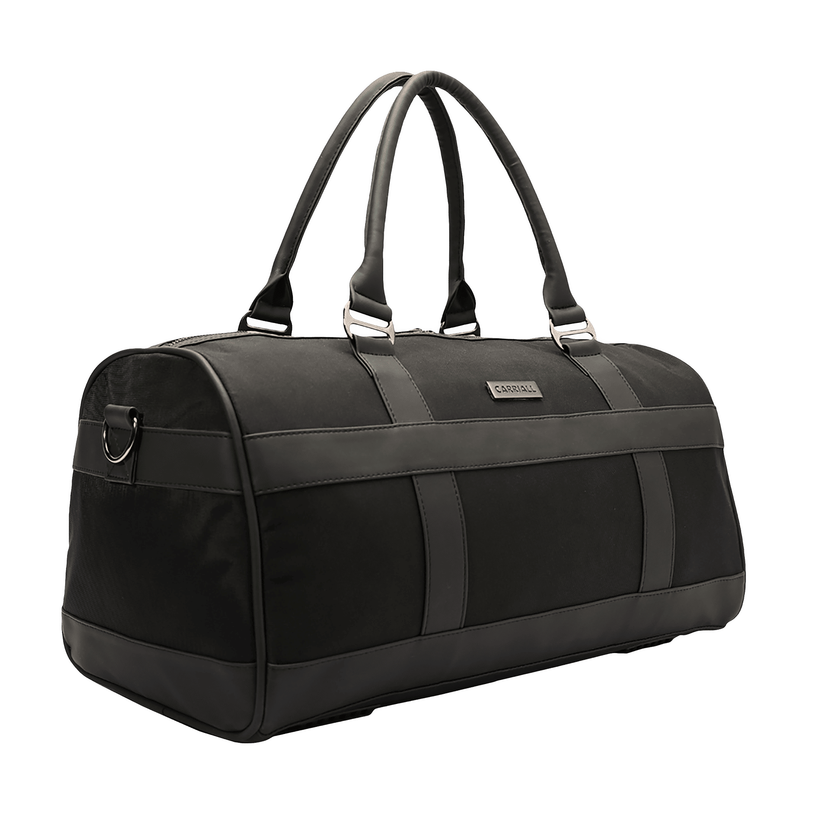 Carriall Eclat Water Resistant Fabric Duffle Bag (Detachable Strap, CADBECS01, Black)_4