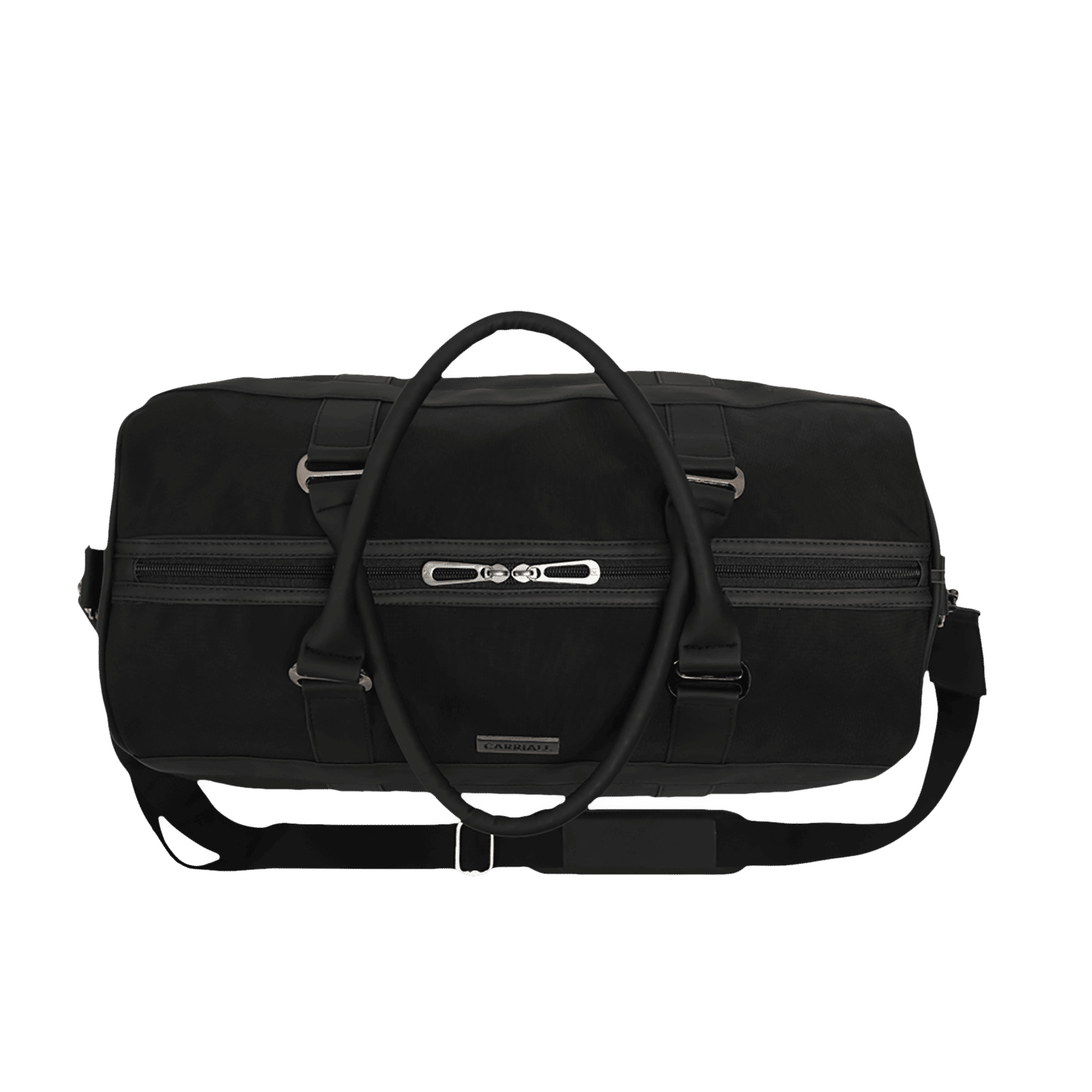 Carriall Eclat Water Resistant Fabric Duffle Bag (Detachable Strap, CADBECS01, Black)_6