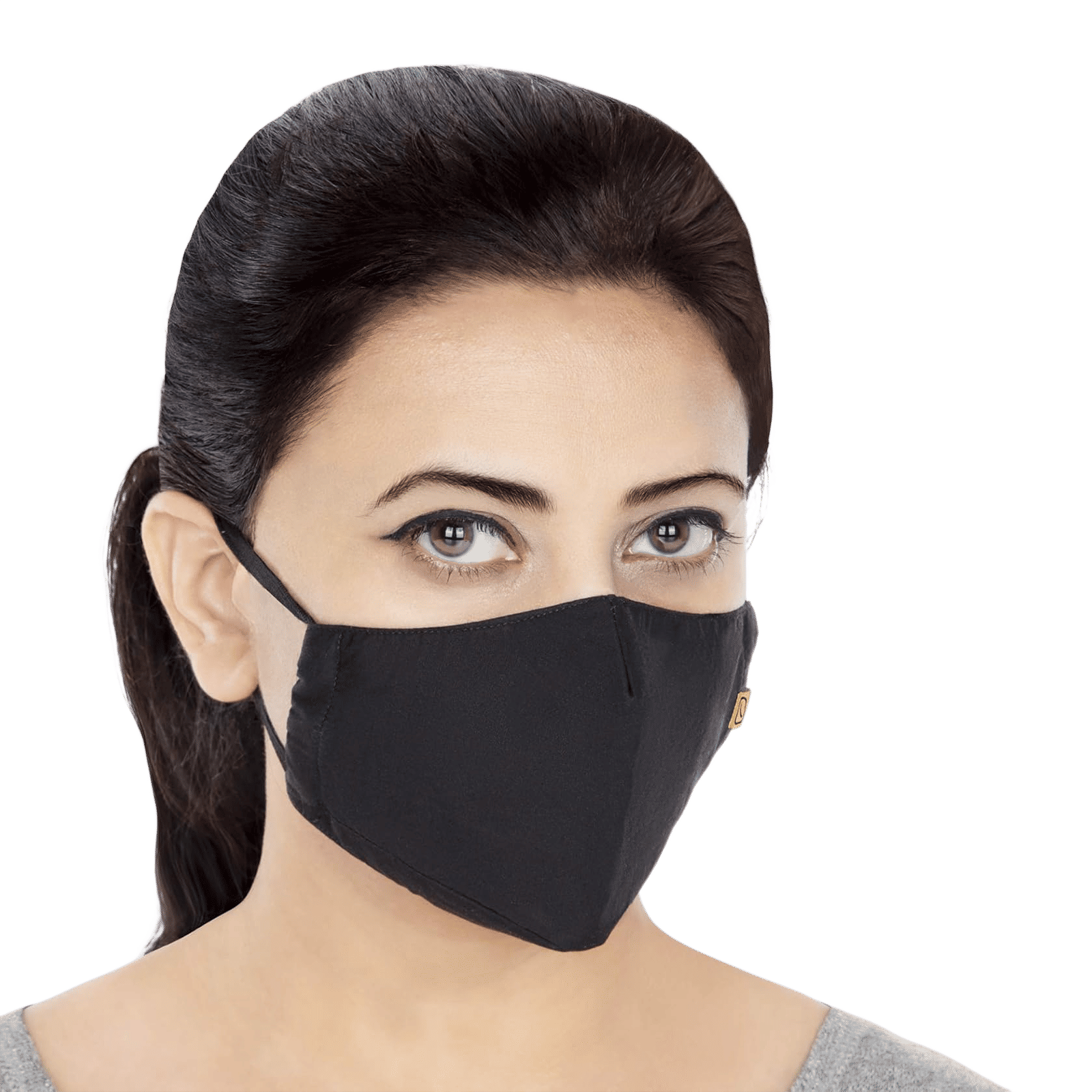 TRAVEL BLUE Cotton Face Mask (Pack of 2, 521, Black & Navy) TRAVEL BLUE Cotton Face Mask (Pack of 2, 521, Black & Navy)_7