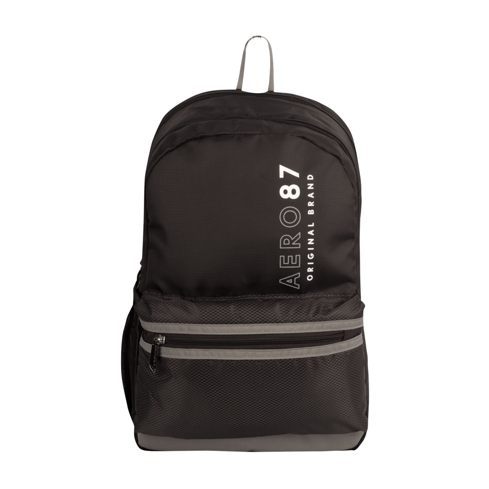 AEROPOSTALE Take Off 20 Litres Nylon Backpack (Waterproof, AERO-BP-1001-BLK_G, Black/Grey) AEROPOSTALE Take Off 20 Litres Nylon Backpack (Waterproof, AERO-BP-1001-BLK_G, Black/Grey)_1