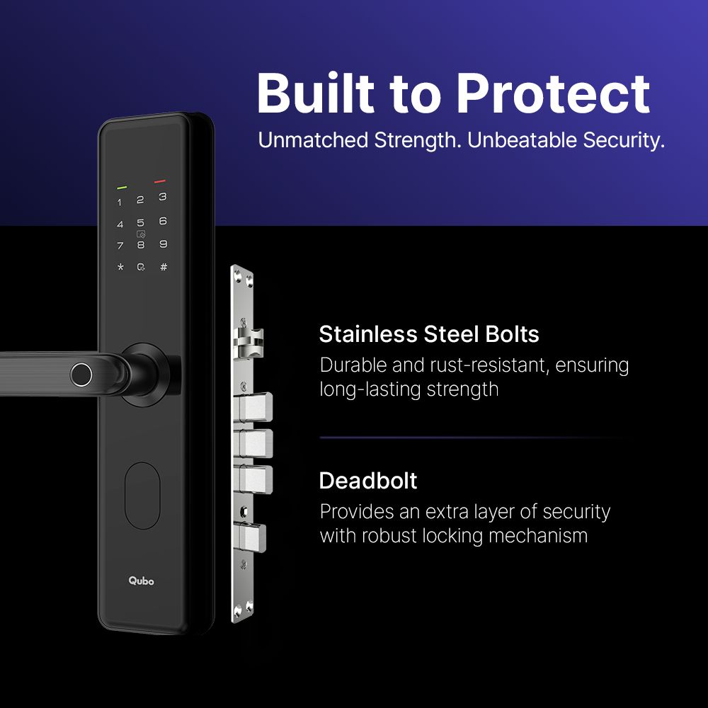 Qubo Smart Door Lock (Two-Layer Authentication, OC- HLD01BL1, Black)_9