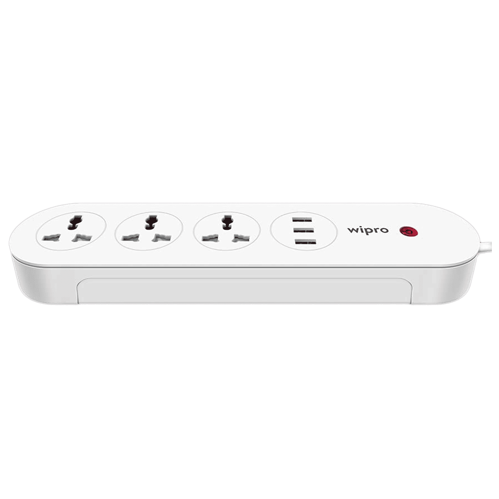wipro DSE3150 3 Sockets Smart Extension Board (Qualcomm Quick Charge 3.0, DSE3150, White)_1