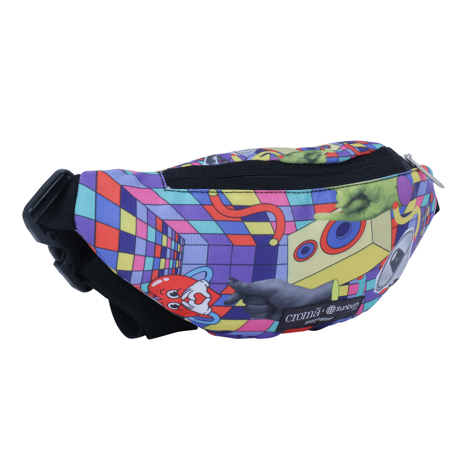 Croma Sunburn Edition Sling Bag (Adjustable Strap, Multicolor)_4
