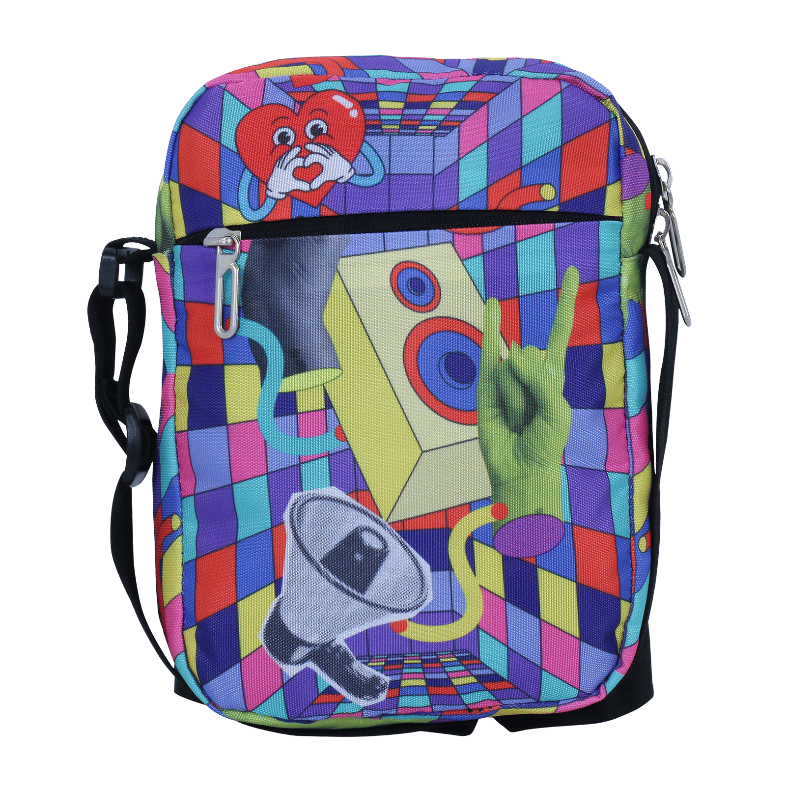 Croma Sunburn Edition Sling Bag (Lightweight, Multi Color)_1