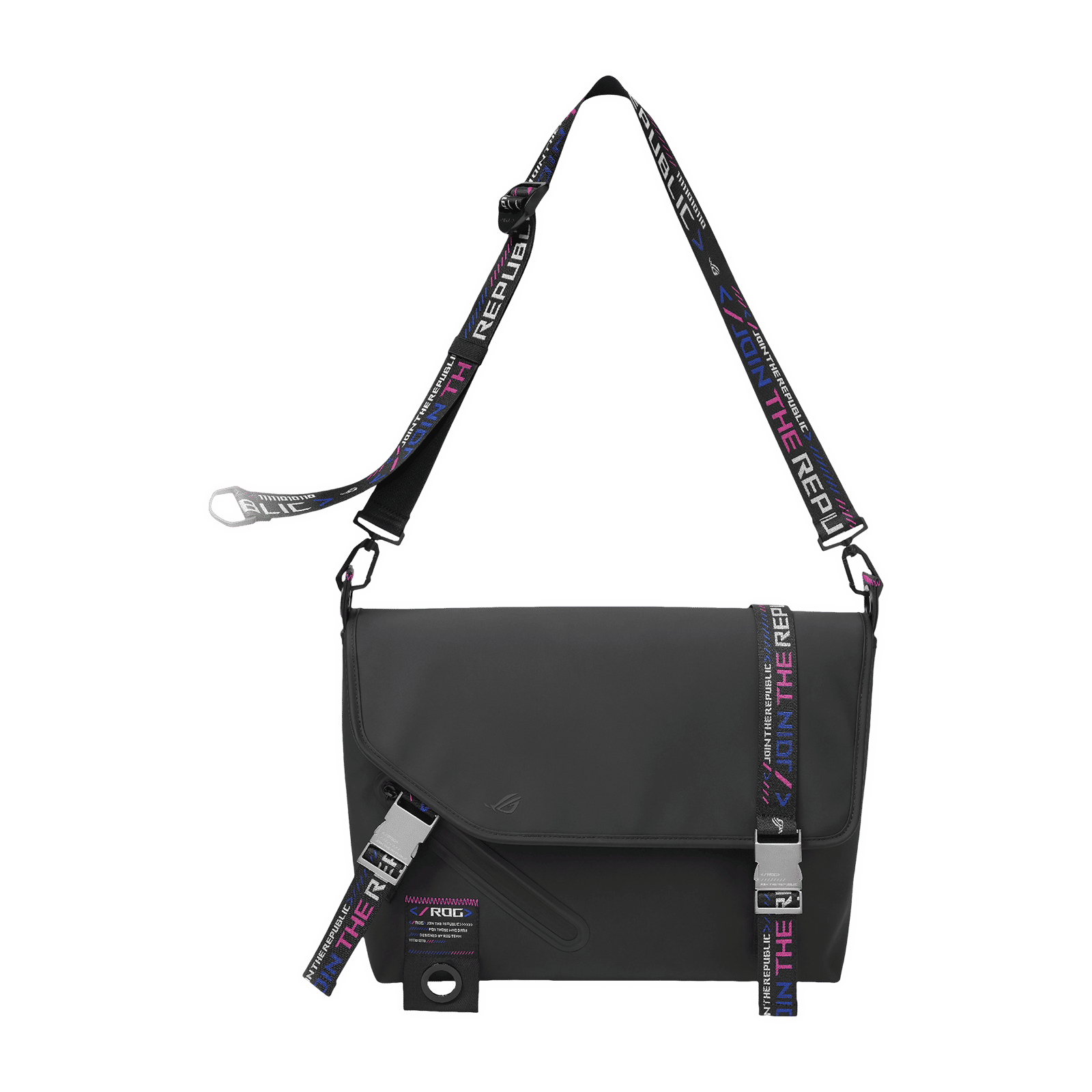 ASUS ROG Slash Classic BC3500  Polyester Messenger Bag For 15.6 Inch Laptops (Water-Repellent TPU Material, Black)_1