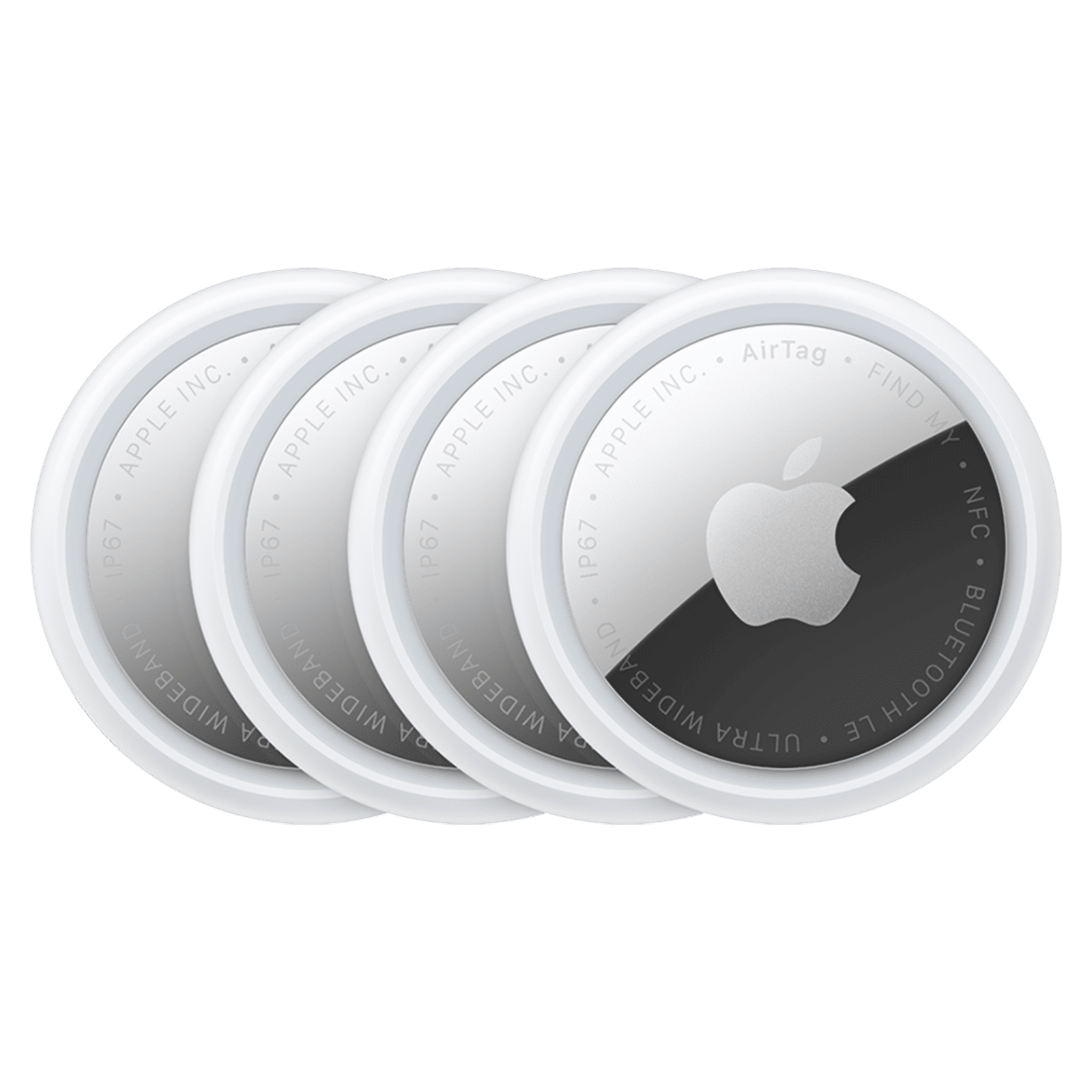 Apple AirTag 2nd Generation for iOS (NFC Tap For Lost Mode, Pack of 4, White) Apple AirTag 2nd Generation for iOS (NFC Tap For Lost Mode, Pack of 4, White)_1