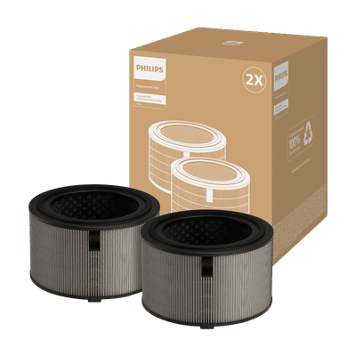 PHILIPS PureProtect 3200 Series Air Purifer Filter with Active Carbon (3 Layer HEPA Filtration, Grey)