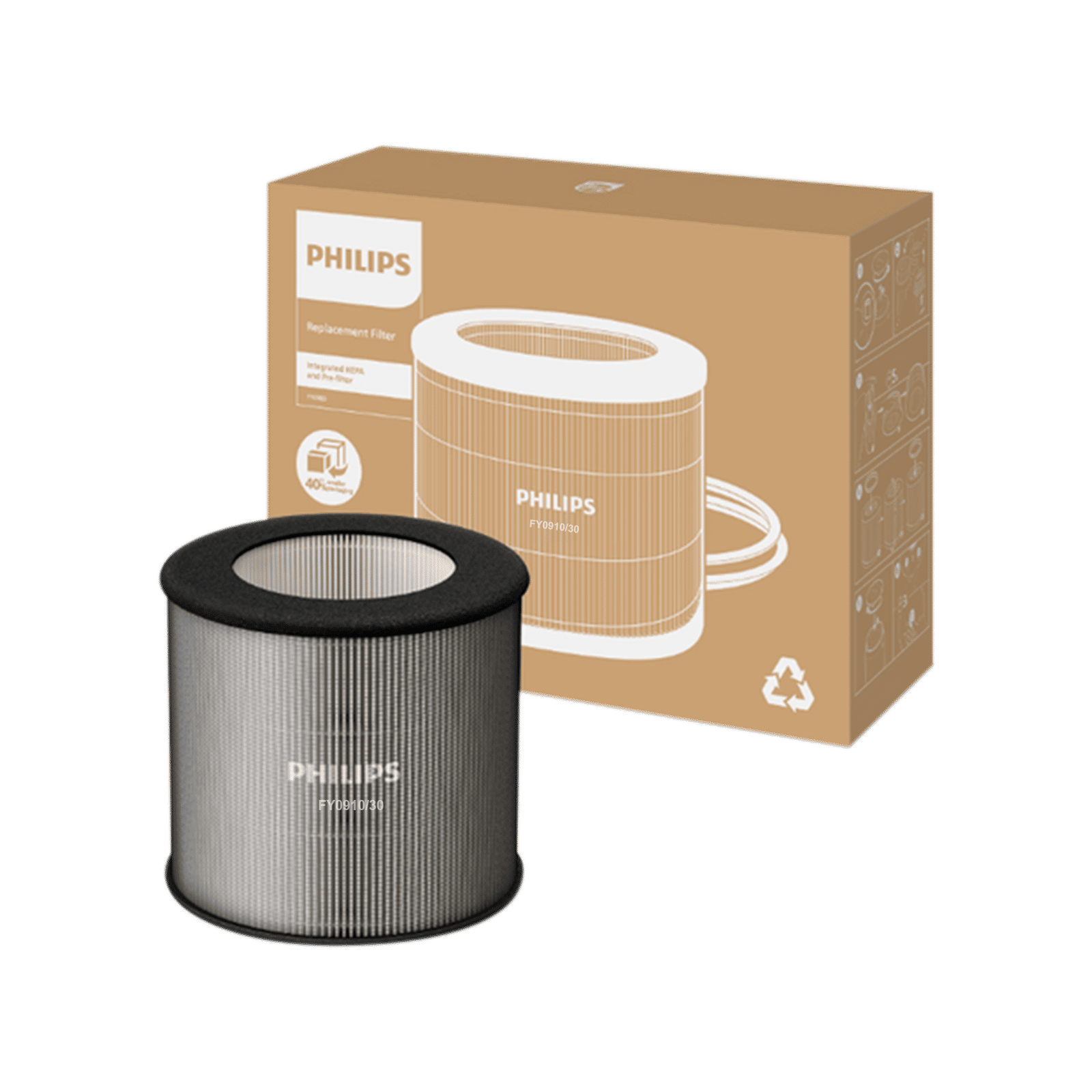 PHILIPS PureProtect Mini Air Purifier Filter with Integrated HEPA (Grey) PHILIPS PureProtect Mini Air Purifier Filter with Integrated HEPA (Grey)_1