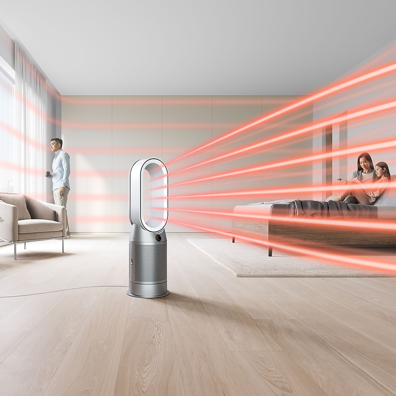 dyson HP07 Smart Air Purifier with Curved & Magnetised Remote Control (Powerful Air Multiplier Technology, White & Silver) dyson HP07 Smart Air Purifier with Curved & Magnetised Remote Control (Powerful Air Multiplier Technology, White & Silver)_5