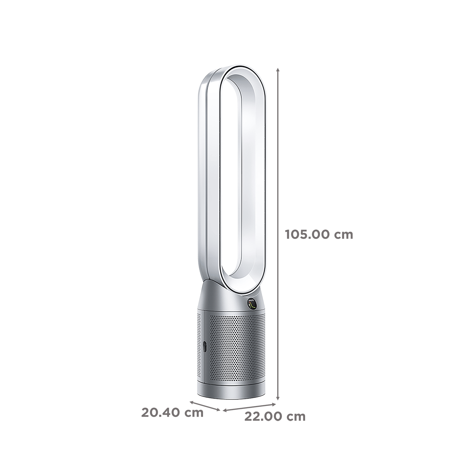 dyson TP07 Smart Air Purifier with Curved & Magnetised Remote Control (Powerful Air Multiplier Technology, White & Silver)_3