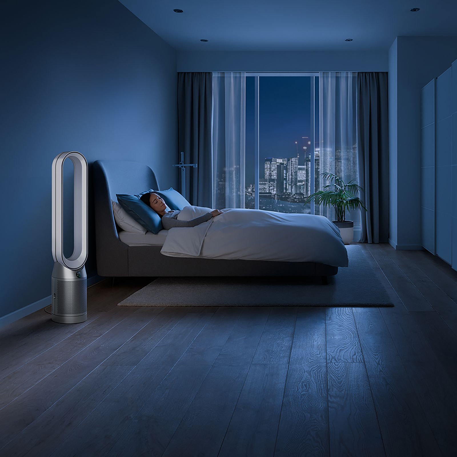 dyson TP07 Smart Air Purifier with Curved & Magnetised Remote Control (Powerful Air Multiplier Technology, White & Silver)_6