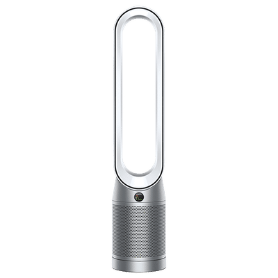 dyson TP07 Smart Air Purifier with Curved & Magnetised Remote Control (Powerful Air Multiplier Technology, White & Silver)