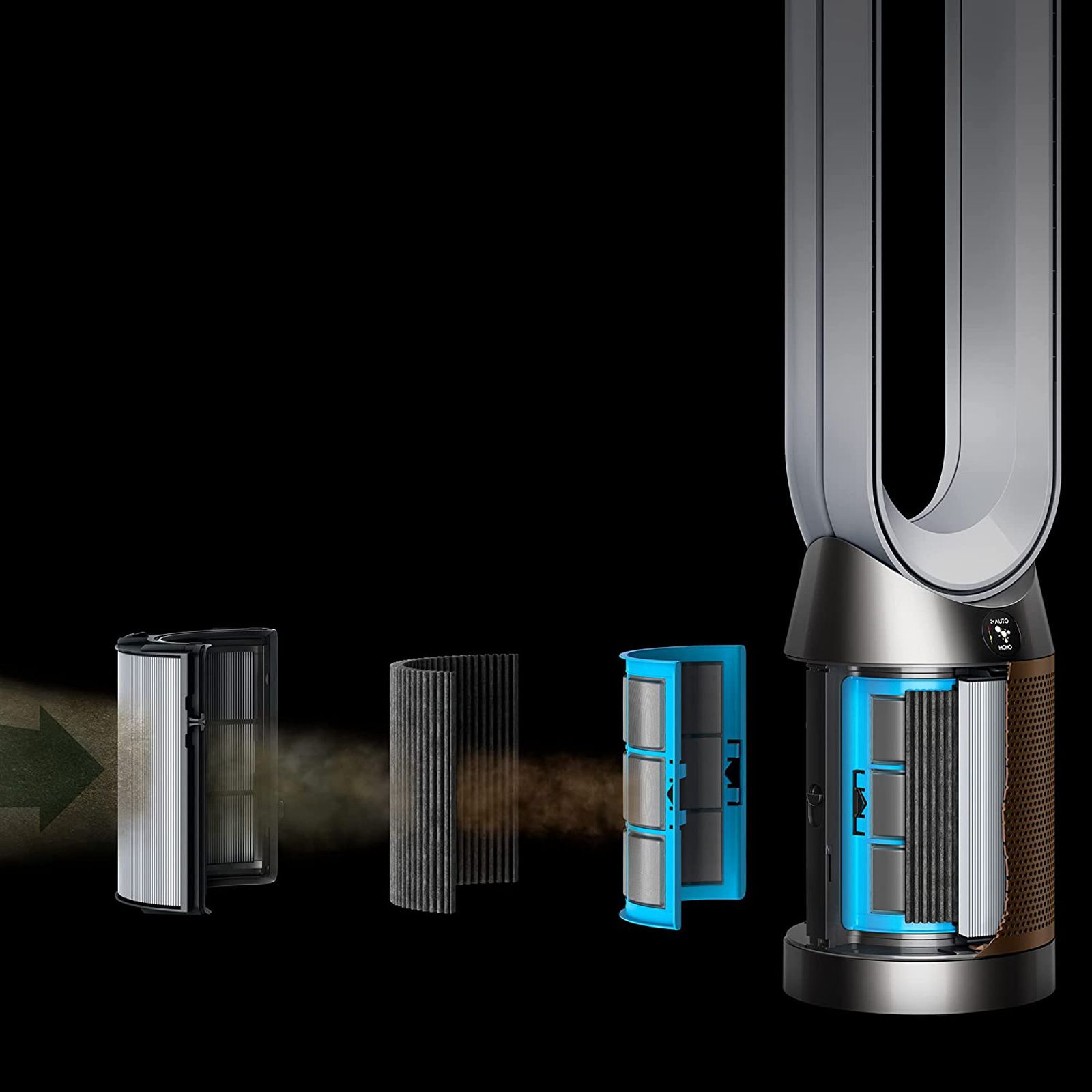 dyson TP09 Smart Air Purifier with Curved & Magnetised Remote Control (App Control, White & Gold) dyson TP09 Smart Air Purifier with Curved & Magnetised Remote Control (App Control, White & Gold)_4
