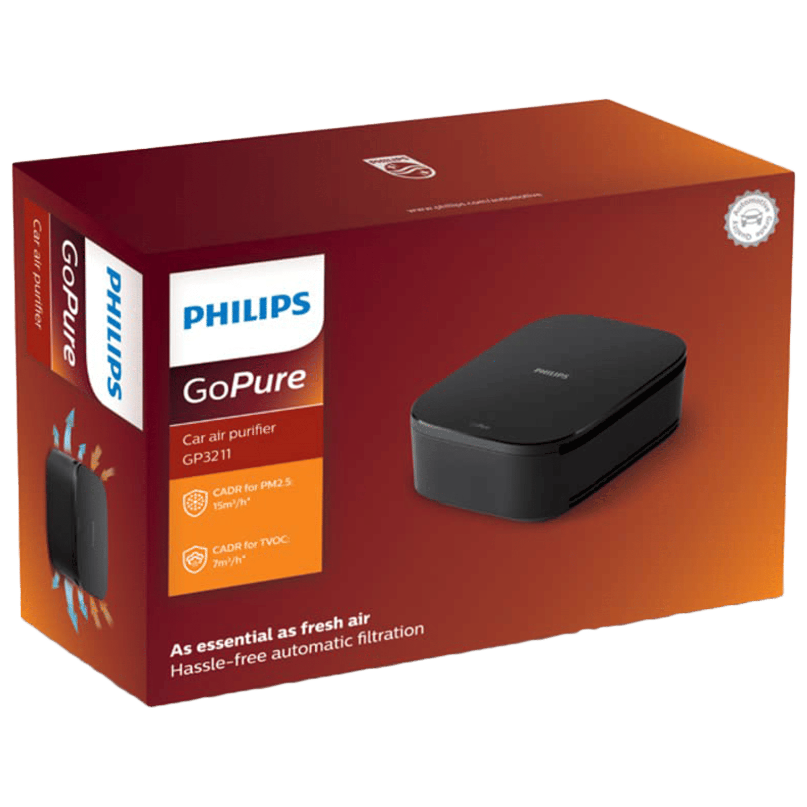 PHILIPS GoPure 3211 HEPA Car Air Purifier (Automatic Filtration, Black) PHILIPS GoPure 3211 HEPA Car Air Purifier (Automatic Filtration, Black)_4