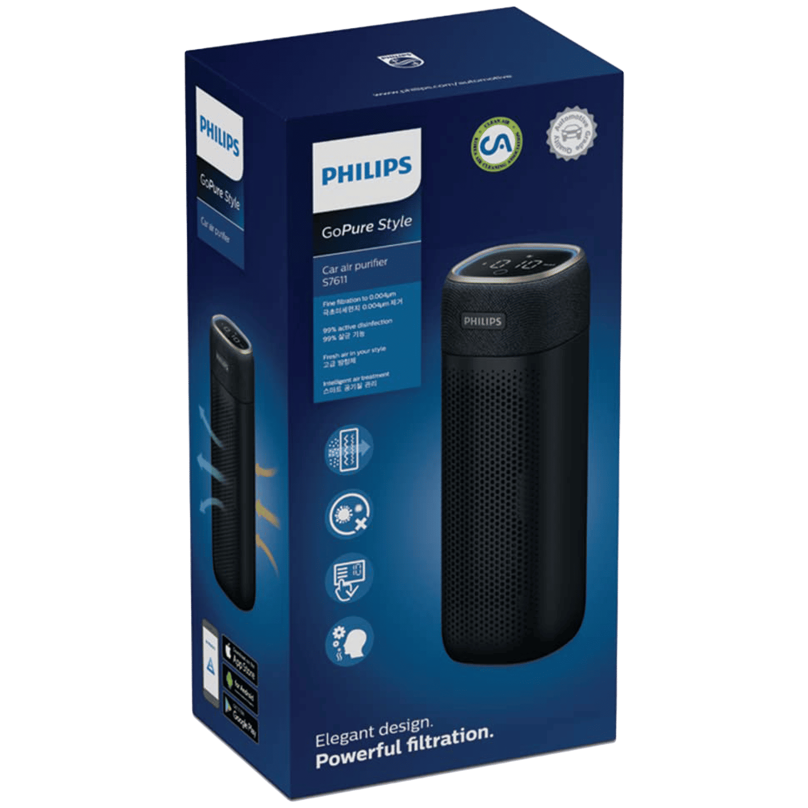 PHILIPS GoPure 7611 HEPA Car Air Purifier (Auto Systems, Black) PHILIPS GoPure 7611 HEPA Car Air Purifier (Auto Systems, Black)_6