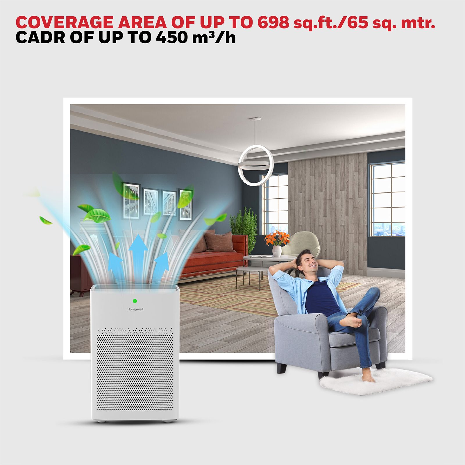 Honeywell Air Touch P1 Air Purifier with 3D Air Flow (Advanced 4 Filtration, White) Honeywell Air Touch P1 Air Purifier with 3D Air Flow (Advanced 4 Filtration, White)_11