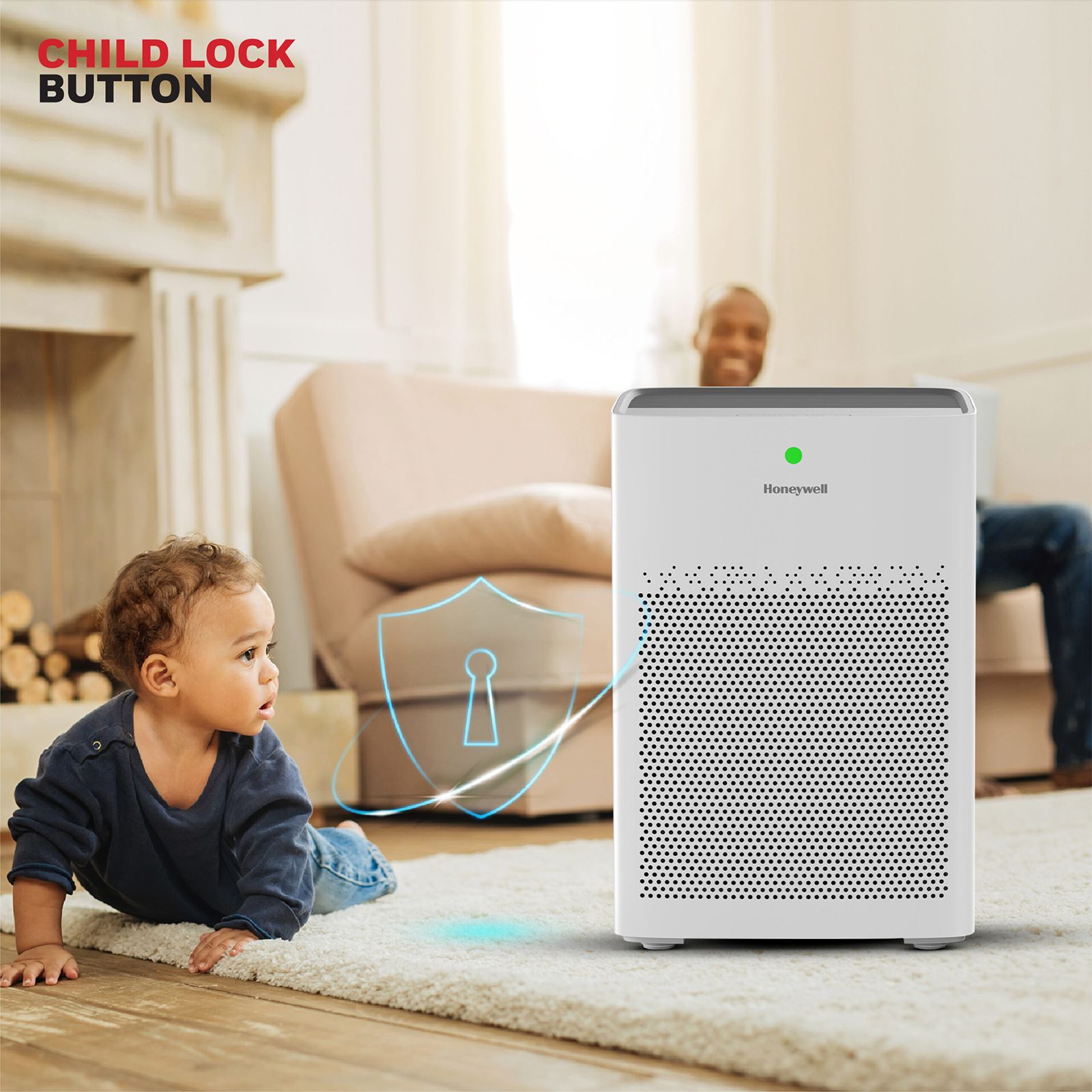 Honeywell Air Touch P1 Air Purifier with 3D Air Flow (Advanced 4 Filtration, White) Honeywell Air Touch P1 Air Purifier with 3D Air Flow (Advanced 4 Filtration, White)_4