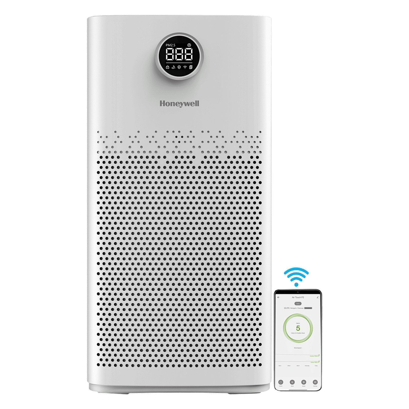 Honeywell Air Touch P2 Smart Air Purifier with Alexa Enabled (Advanced 4 Stage Filtration, White) Honeywell Air Touch P2 Smart Air Purifier with Alexa Enabled (Advanced 4 Stage Filtration, White)_5