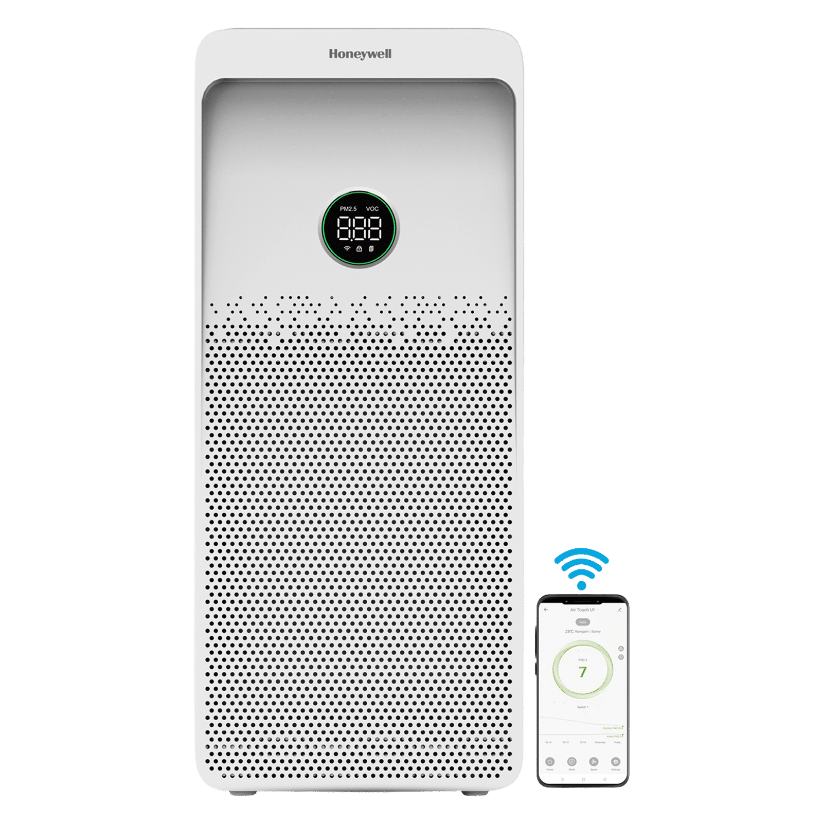Honeywell Air Touch U1 Smart Air Purifier with Alexa Enabled (Advanced 4 Stage Filtration, White) Honeywell Air Touch U1 Smart Air Purifier with Alexa Enabled (Advanced 4 Stage Filtration, White)_4