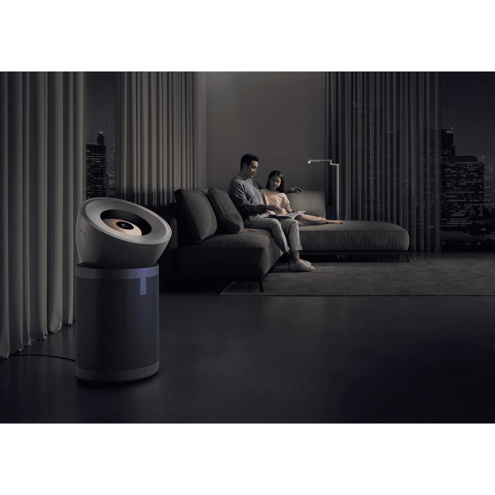 dyson Big+Quiet Smart Air Purifier with Curved & Magnetised Remote Control (Vocie Assistant, White & Silver)_7
