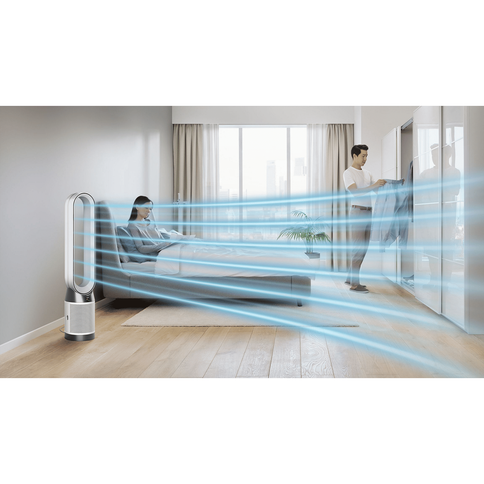 dyson Cool Gen1 TP10 Air Purifier with Remote Control (Air Multiplier Technology, White)_7