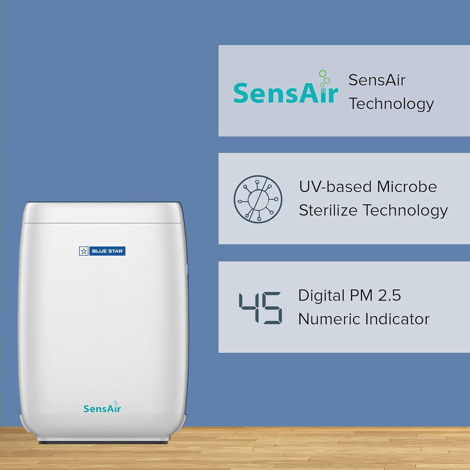 Blue Star AP420OAN Air Purifier with SensAir Technology (Filter Change Indicator, White) Blue Star AP420OAN Air Purifier with SensAir Technology (Filter Change Indicator, White)_8