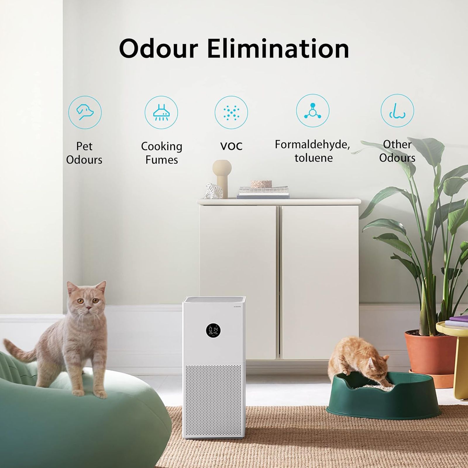 Xiaomi 4 Lite Smart Air Purifier with Remote Control (Alexa & Google Home Enabled, White)_9