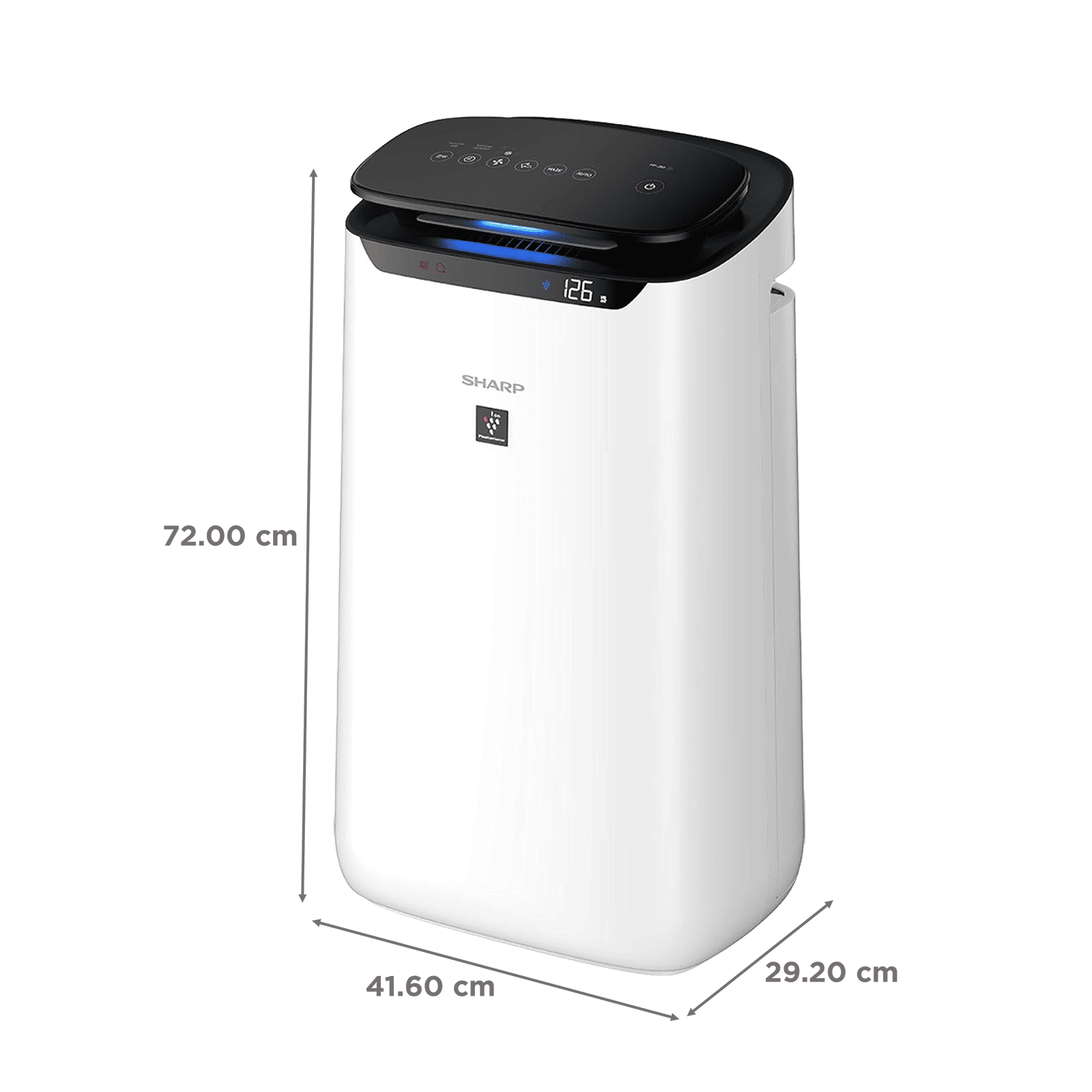 SHARP FP-J60M-W Air Purifier with Plasmacluster Ion Technology (PM 2.5 Indicator, White) SHARP FP-J60M-W Air Purifier with Plasmacluster Ion Technology (PM 2.5 Indicator, White)_3