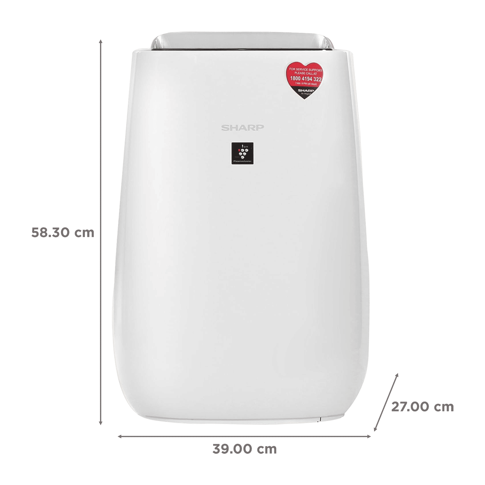 SHARP FP-J52M-W Smart Air Purifier with Remote Operation Capability (Plasmacluster Technology, White) SHARP FP-J52M-W Smart Air Purifier with Remote Operation Capability (Plasmacluster Technology, White)_3