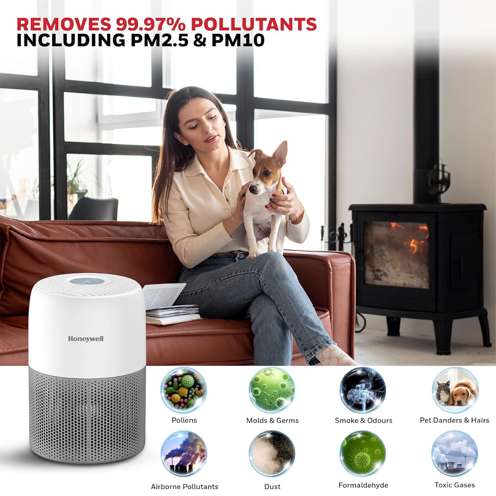 Honeywell Air Touch V1 Air Purifier with 3-in-1 Filter (One Touch Control, White) Honeywell Air Touch V1 Air Purifier with 3-in-1 Filter (One Touch Control, White)_9