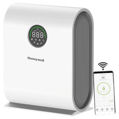 Honeywell Air Touch V5 Smart Air Purifier with Alexa Enabled (Advanced 4 Stage Filtration, White)