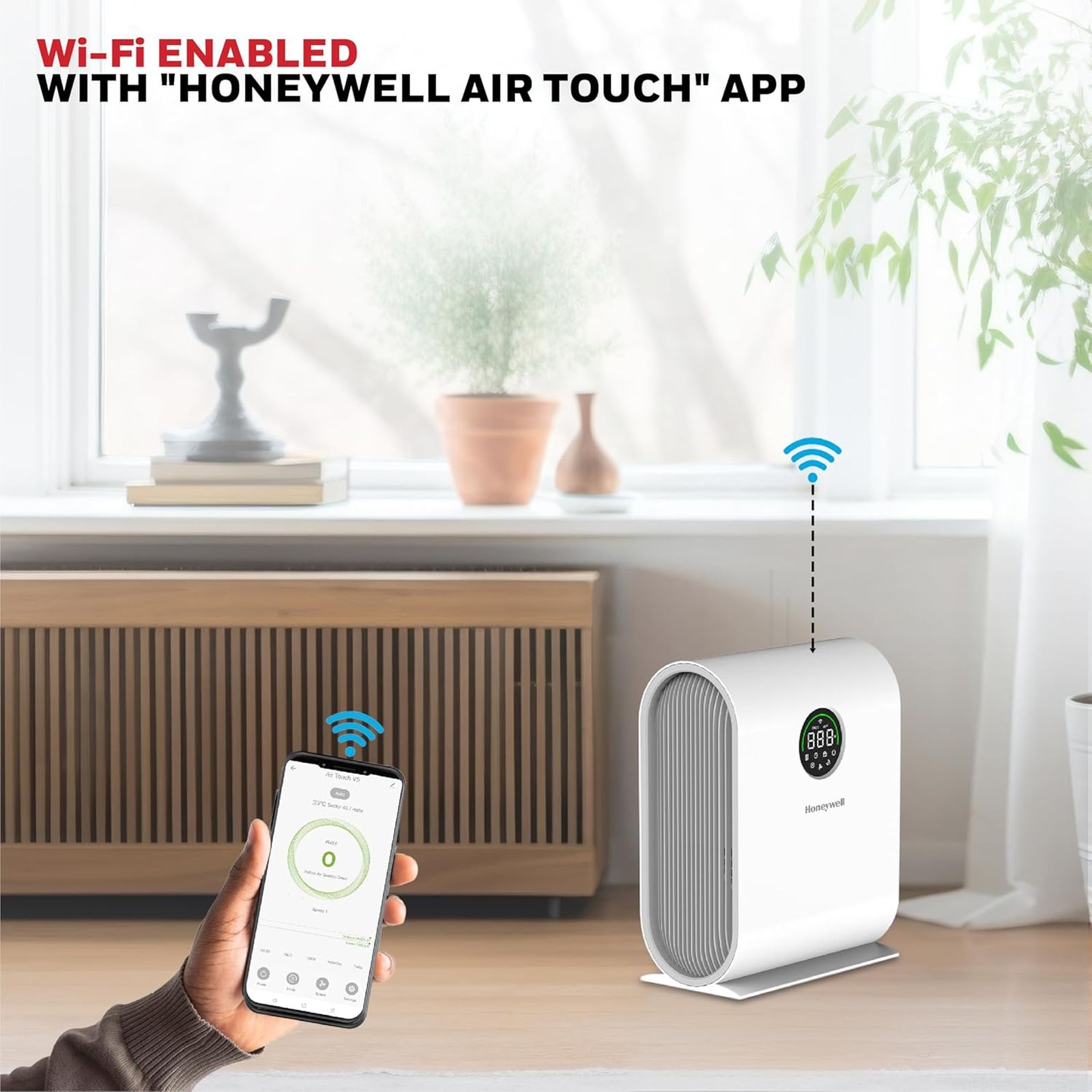 Honeywell Air Touch V5 Smart Air Purifier with Alexa Enabled (Advanced 4 Stage Filtration, White)_5
