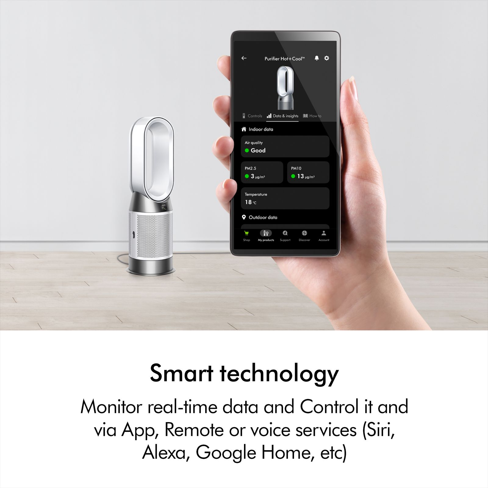 dyson Hot and Cool HP11 Air Purifier with Remote Control (White & Silver) dyson Hot and Cool HP11 Air Purifier with Remote Control (White & Silver)_9