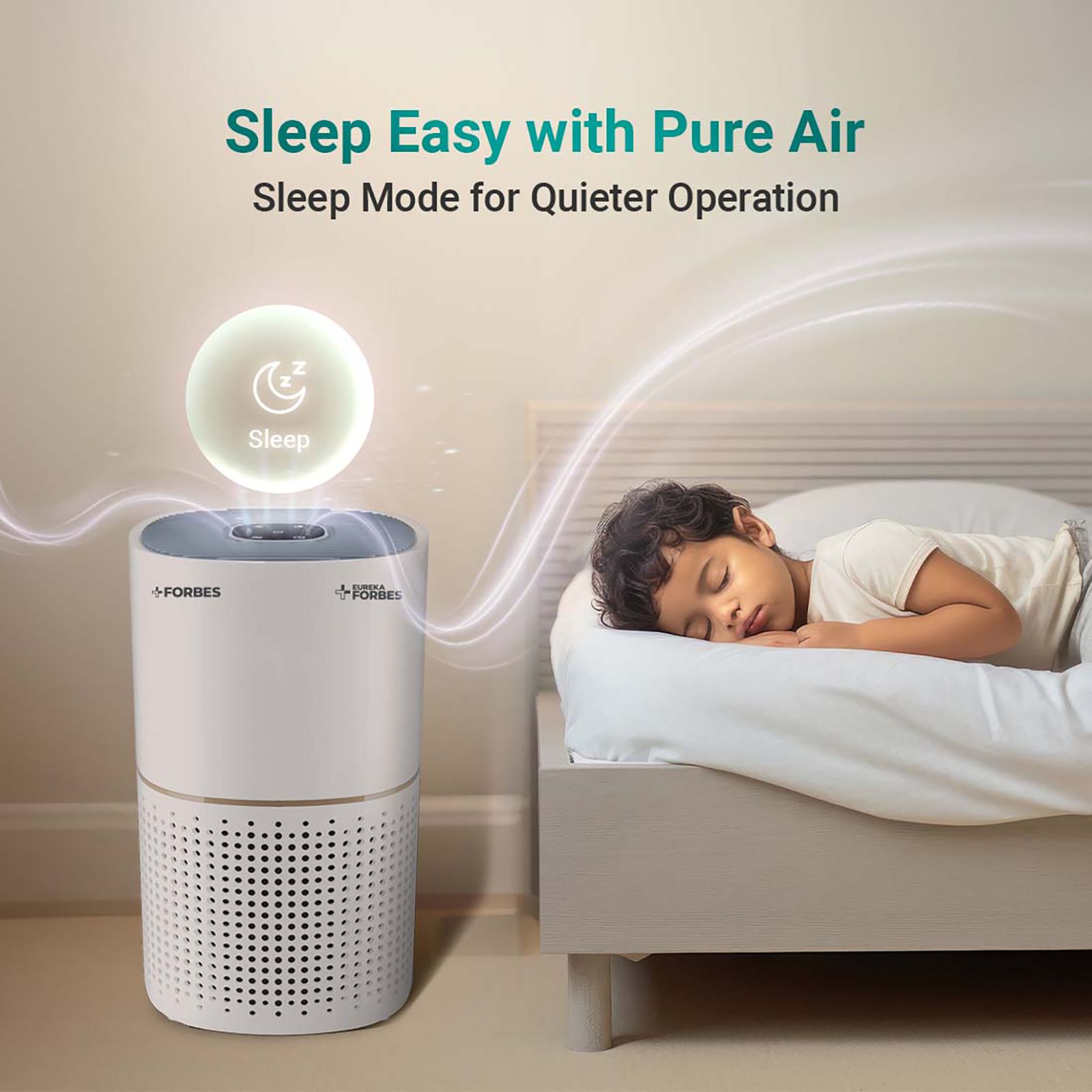 EUREKA FORBES 230 Air Purifier with Surround 360 Degree Air Intake Technology (4-Stage Air Filtration, White)_8