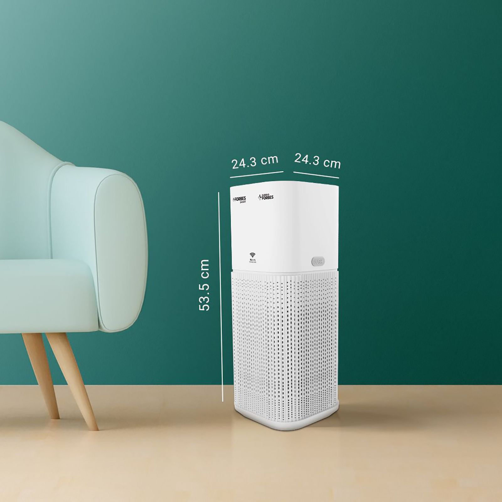 EUREKA FORBES Smart 355 Air Purifier with Surround 360 Degree Air Intake Technology (4-Stage Advanced Air Filtration, White)_8