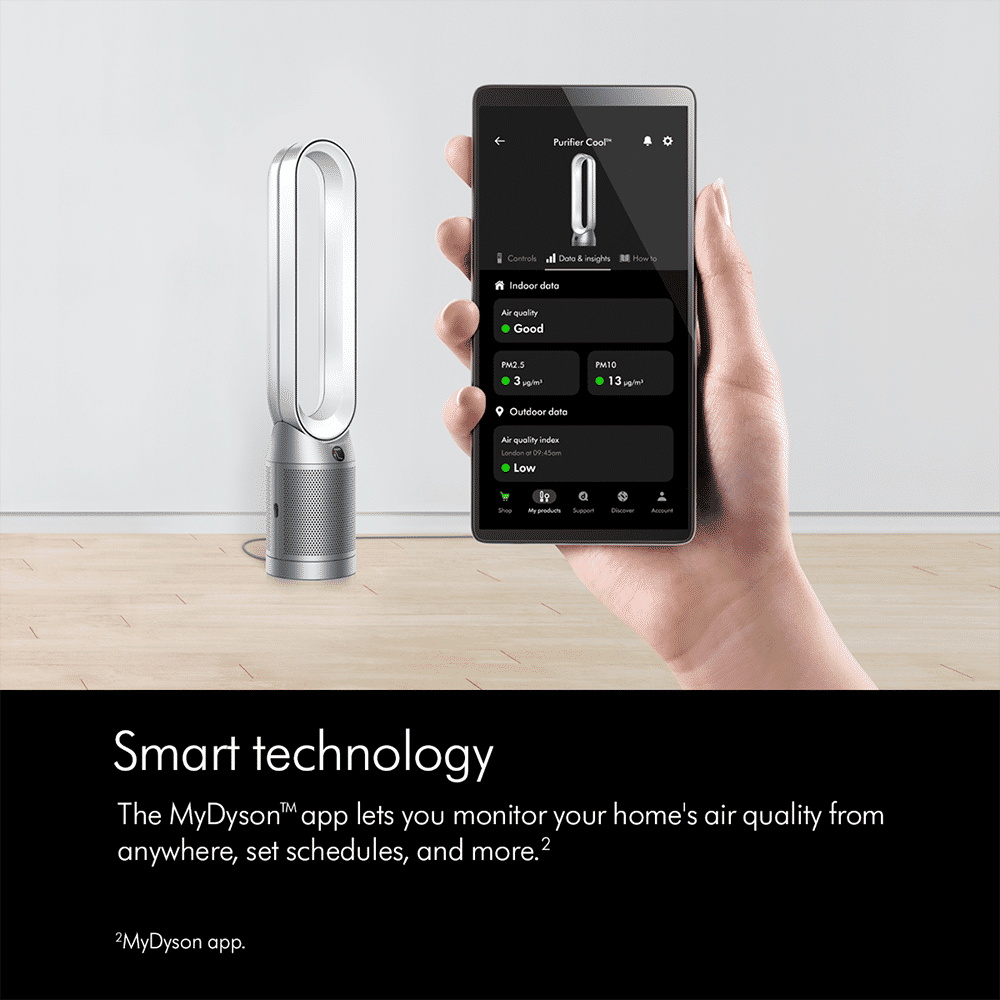 dyson Cool TP11 Air Purifier with Remote Control (Auto Mode Monitors Air Quality, White & Silver) dyson Cool TP11 Air Purifier with Remote Control (Auto Mode Monitors Air Quality, White & Silver)_11