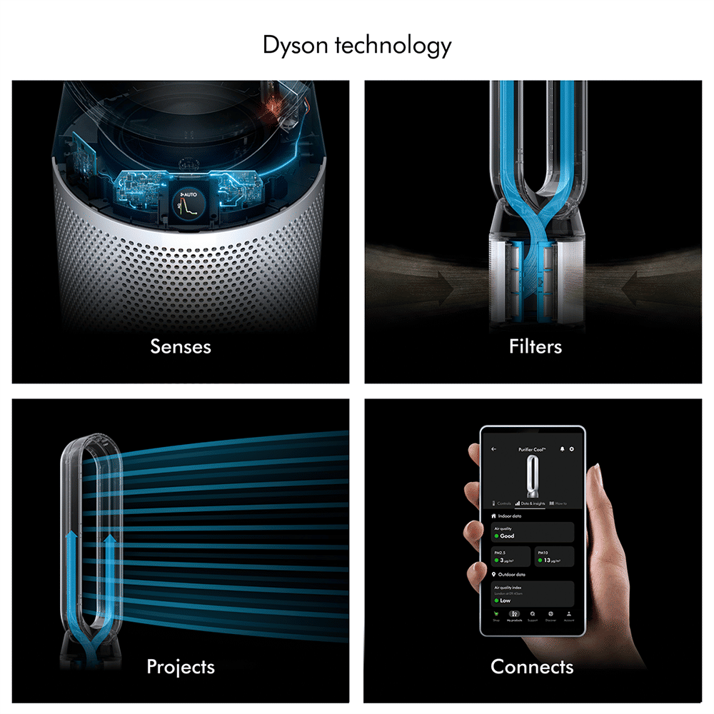 dyson Cool TP11 Air Purifier with Remote Control (Auto Mode Monitors Air Quality, Black & Nickel) dyson Cool TP11 Air Purifier with Remote Control (Auto Mode Monitors Air Quality, Black & Nickel)_11