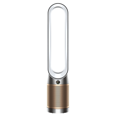 dyson Cool TP12 Air Purifier with Remote Control (Diffused Mode Purifies without Cooling, White & Gold)