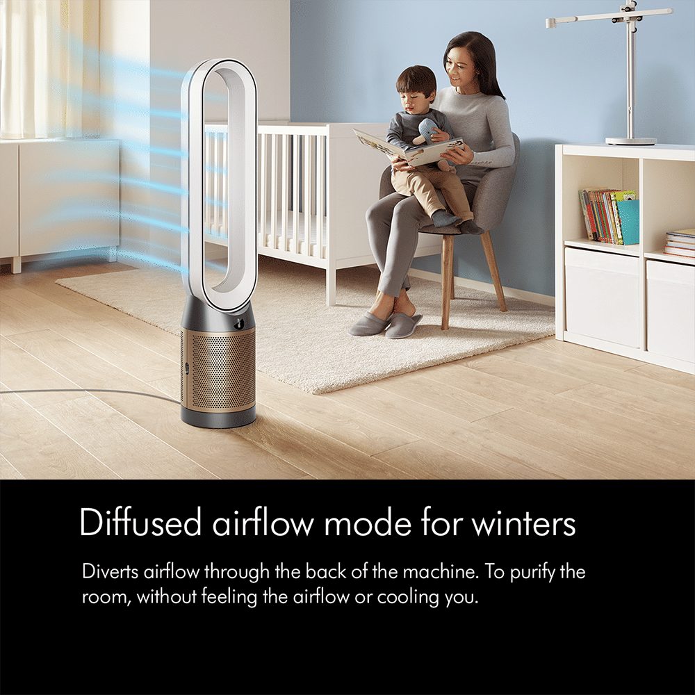 dyson Cool TP12 Air Purifier with Remote Control (Diffused Mode Purifies without Cooling, Nickel & Gold)_7