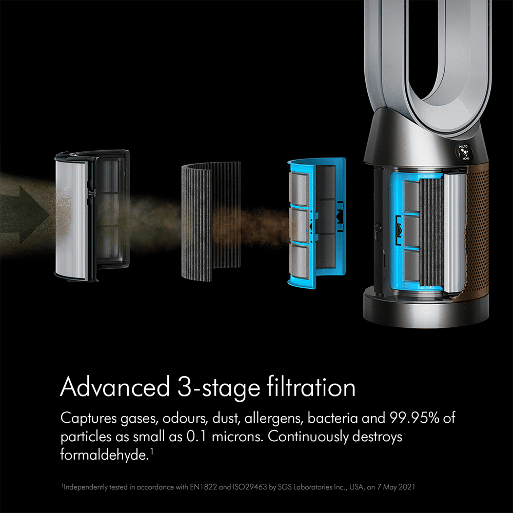 dyson Cool TP12 Air Purifier with Remote Control (Diffused Mode Purifies without Cooling, Nickel & Gold)_9