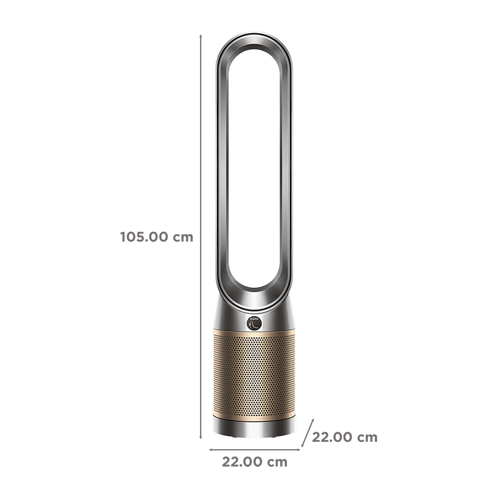 dyson Cool TP12 Air Purifier with Remote Control (Diffused Mode Purifies without Cooling, Nickel & Gold)_3