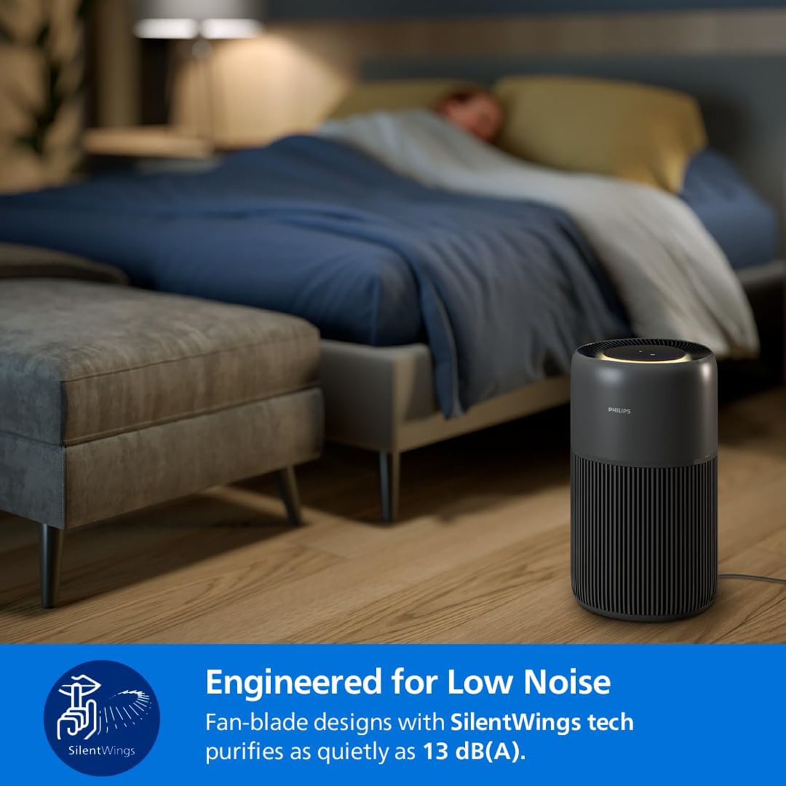 Philips AC222163 Smart Air Purifier with Silent Wing Technology (App Control with Wi-Fi, Black) Philips AC222163 Smart Air Purifier with Silent Wing Technology (App Control with Wi-Fi, Black)_6
