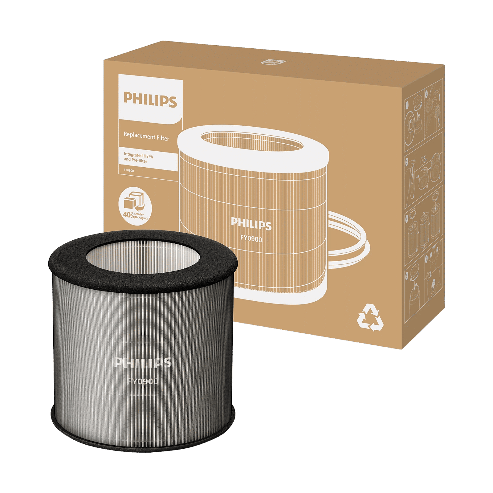 PHILIPS 900 & 800 Series Air Purifier Filter with 99.97 Particle Capture (2 Layer HEPA Filtration, Grey) PHILIPS 900 & 800 Series Air Purifier Filter with 99.97 Particle Capture (2 Layer HEPA Filtration, Grey)_1