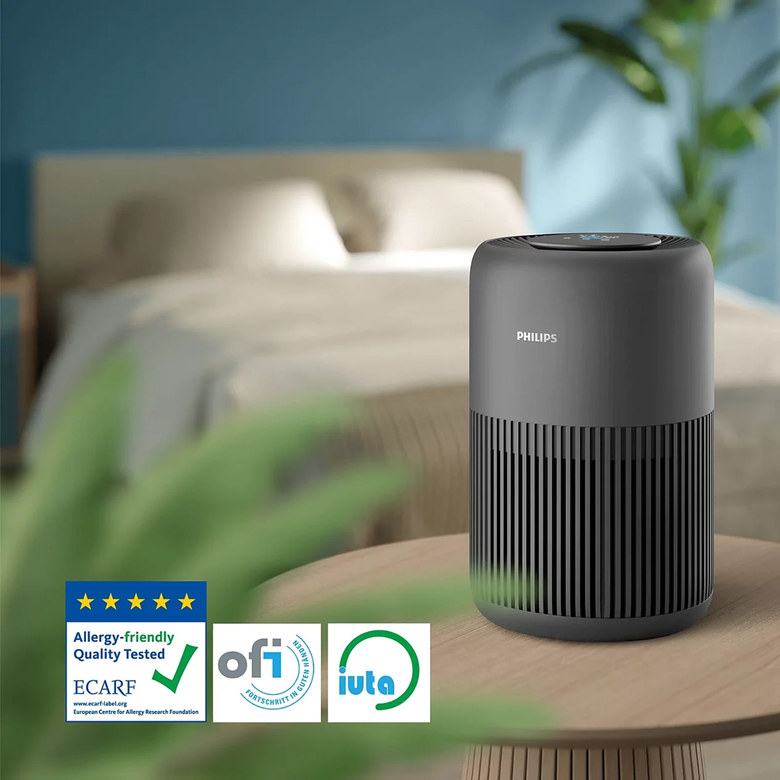 PHILIPS PureProtect Mini 900 Series Smart Air Purifier with Voice Commands (3-Stage HEPA Filtration, Charcoal Grey) PHILIPS PureProtect Mini 900 Series Smart Air Purifier with Voice Commands (3-Stage HEPA Filtration, Charcoal Grey)_5