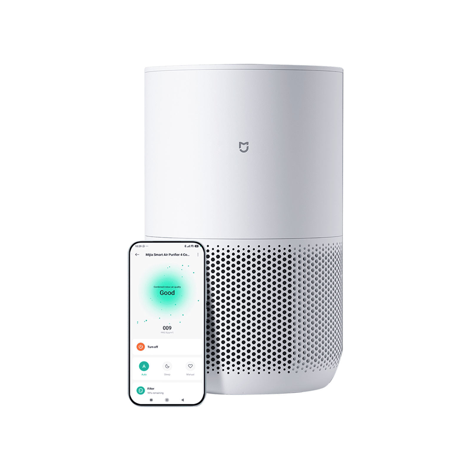 Mijia by XIAOMI 4 Compact Smart Air Purifier with XIAOMI Home App Control (3-Stage High-Efficiency Filtration, White) Mijia by XIAOMI 4 Compact Smart Air Purifier with XIAOMI Home App Control (3-Stage High-Efficiency Filtration, White)_1