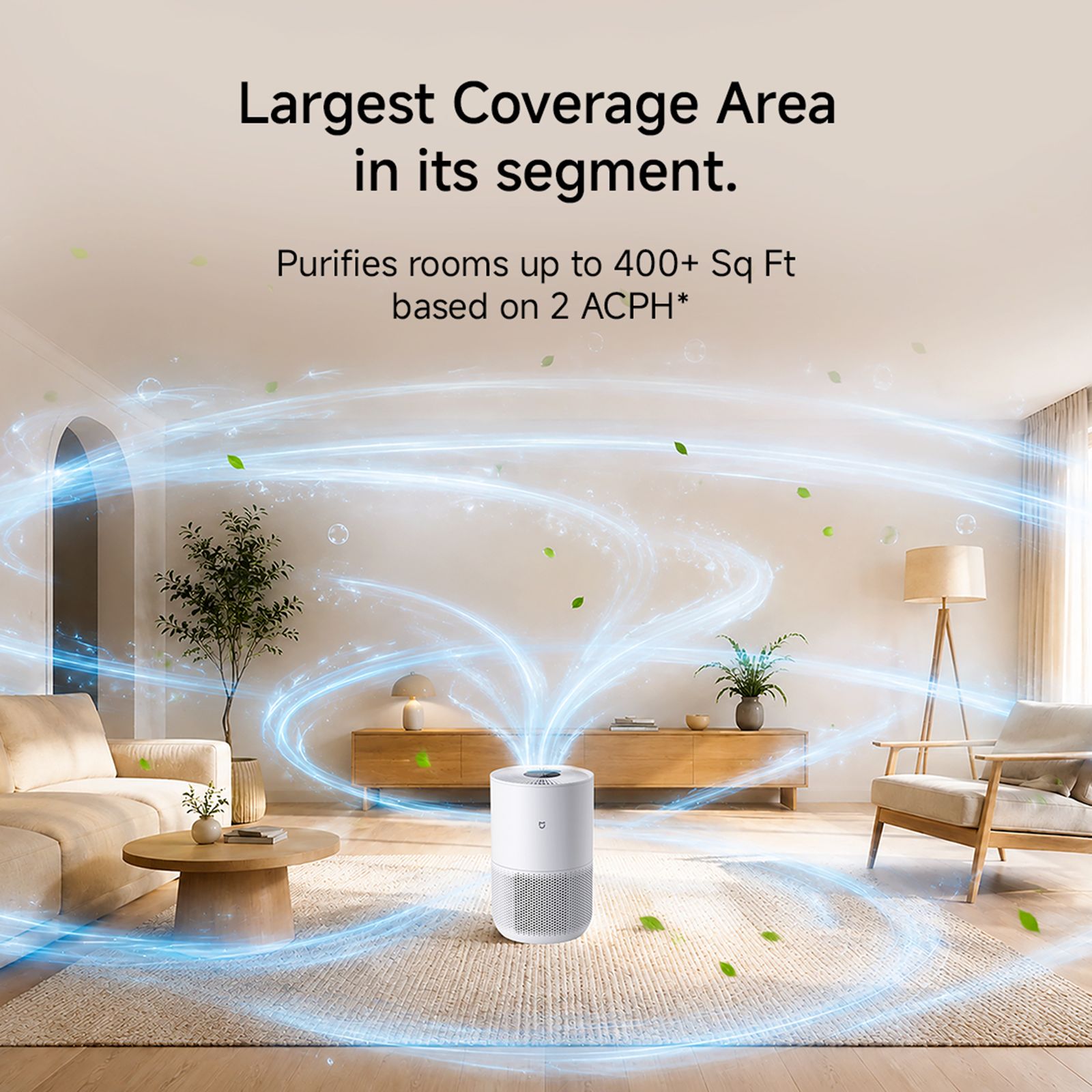 Mijia by XIAOMI 4 Compact Smart Air Purifier with XIAOMI Home App Control (3-Stage High-Efficiency Filtration, White) Mijia by XIAOMI 4 Compact Smart Air Purifier with XIAOMI Home App Control (3-Stage High-Efficiency Filtration, White)_13