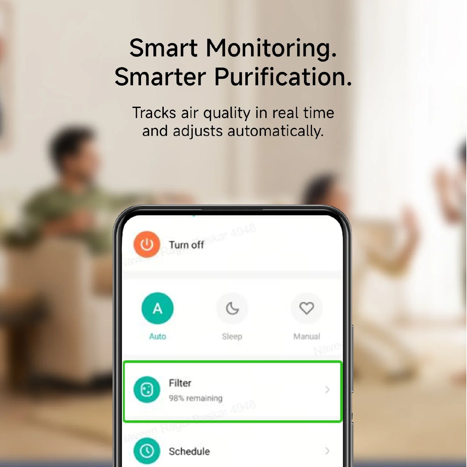 Mijia by XIAOMI 4 Compact Smart Air Purifier with XIAOMI Home App Control (3-Stage High-Efficiency Filtration, White) Mijia by XIAOMI 4 Compact Smart Air Purifier with XIAOMI Home App Control (3-Stage High-Efficiency Filtration, White)_16