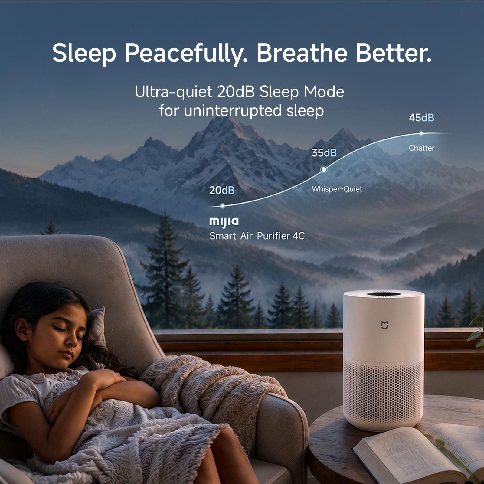 Mijia by XIAOMI 4 Compact Smart Air Purifier with XIAOMI Home App Control (3-Stage High-Efficiency Filtration, White) Mijia by XIAOMI 4 Compact Smart Air Purifier with XIAOMI Home App Control (3-Stage High-Efficiency Filtration, White)_19