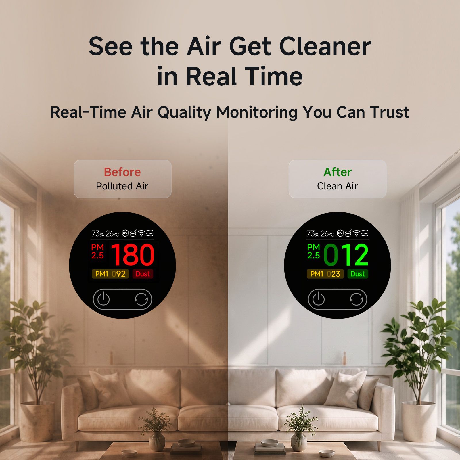 Mijia by XIAOMI 6 Series Smart Air Purifier with XIAOMI Home App Control (PentaClean 5-Layer Filtration, White)_12